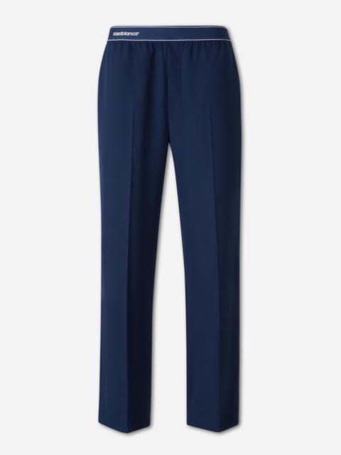 CASABLANCA STRAIGHT WOOL TROUSERS