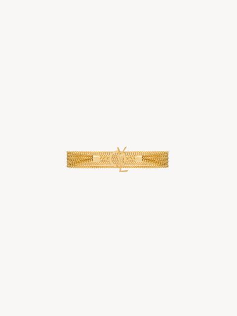 SAINT LAURENT CASSANDRE CHAIN BRACELET IN METAL
