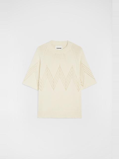 Jil Sander Cotton Pointelle T-Shirt