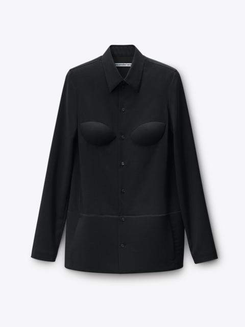 Alexander Wang Foam Hem Shirt Dress