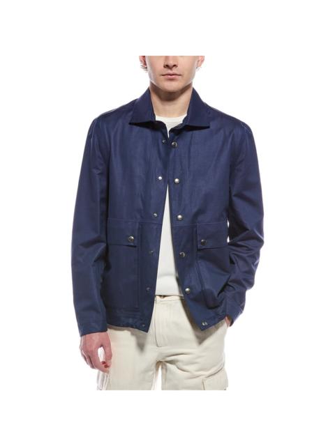 Brunello Cucinelli Brunello Cucinelli Linen & Silk-Blend Jacket