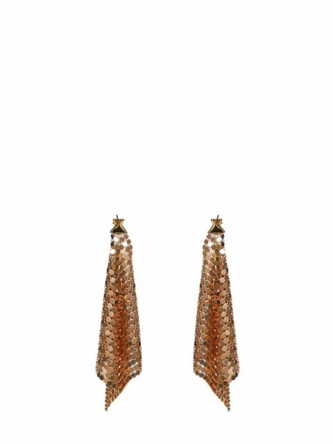 rabanne Rabanne Women Gold Chain Mail Pixel Flow Earrings