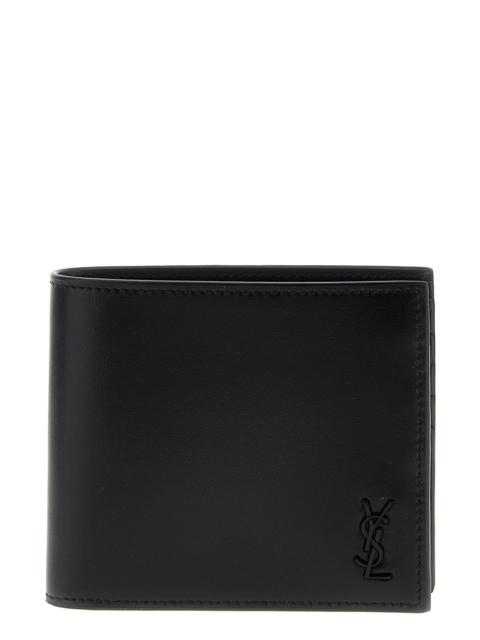SAINT LAURENT Logo leather wallet