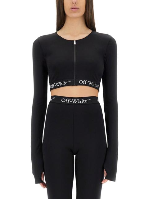 Off-White Women Cropped Top With Logoed Band