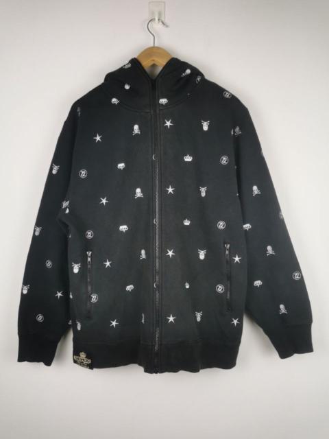 Other Designers Japanese Brand - Seven2 Fullzip Skull Print Hoodie Zipper Sweatshirt