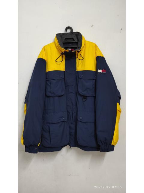 Other Designers Tommy Hilfiger - Vintage 90's Tommy Hilfiger Duck Down Puffer Anorak hidden coat Jacket