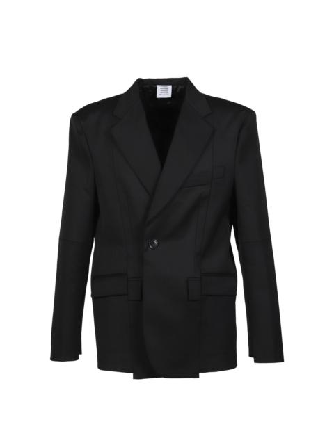 VETEMENTS CUT-UP TAILORED JACKET / BLK