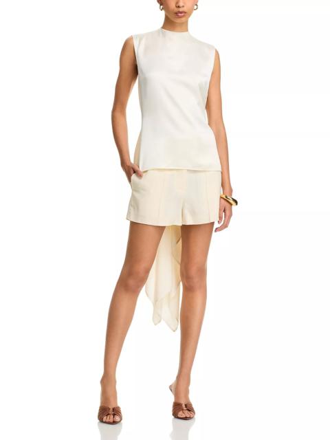 Helmut Lang Silk Scarf Drape Top