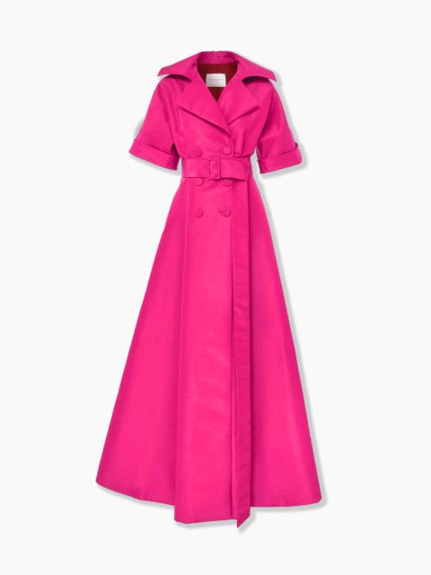 CAROLINA HERRERA Short-Sleeve Trench Gown