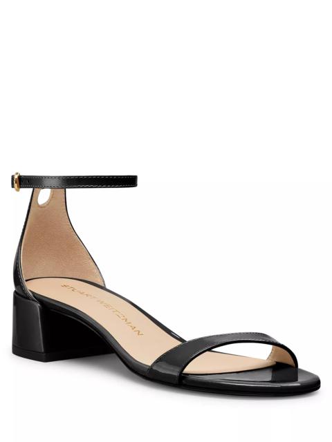 Stuart Weitzman Women's Nudist Block Heel Sandals