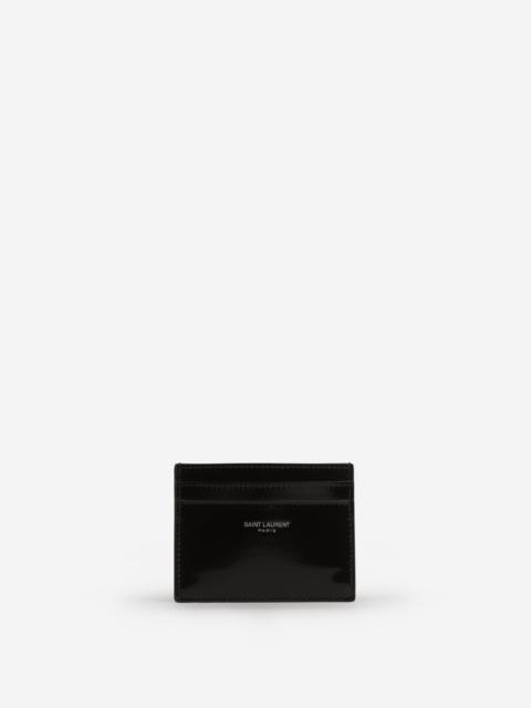 SAINT LAURENT PARIS LEATHER CARD HOLDER