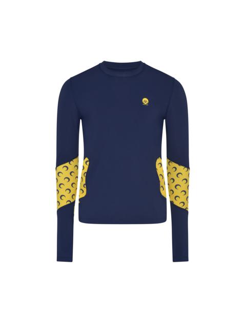 Marine Serre ATHLEISURE LS TOP WITH MOON INSERTS
