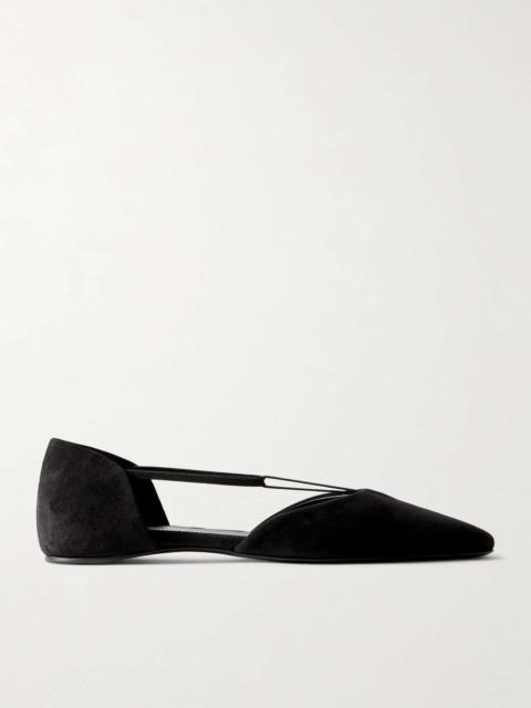 The T-strap faille point-toe flats