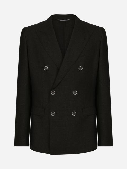 Dolce & Gabbana Double-breasted wool Taormina-fit jacket