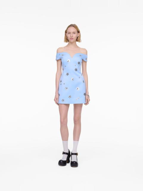 Marc Jacobs SEQUIN DAISY EMBELLISHED DRESS