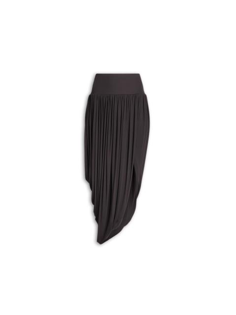 Alaïa TWISTED FLUID JERSEY SKIRT