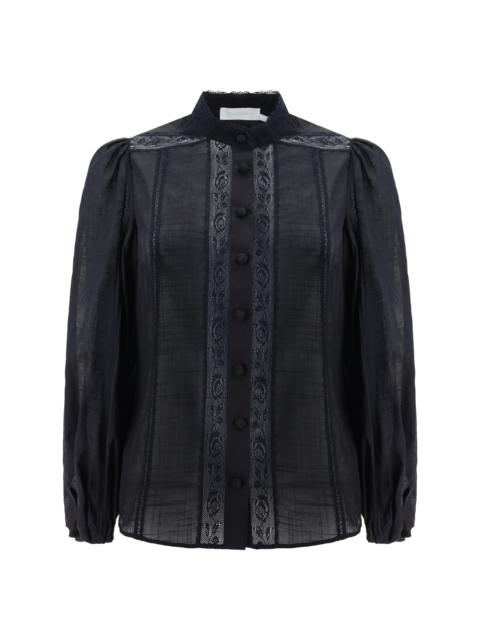 Zimmermann Zimmermann Women Halliday Lace Trim Shirt