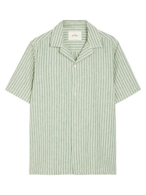 RRL by Ralph Lauren Indigo Cotton-Linen Sateen Workshirt