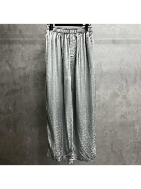 BALENCIAGA Balenciaga 2025 All-Over Letter Print Elastic Waist Casual Pants