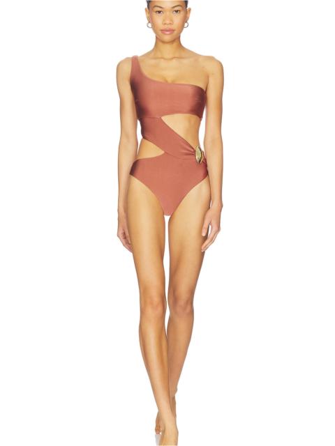 PatBO x Camila Coelho Golden Lune Bodysuit