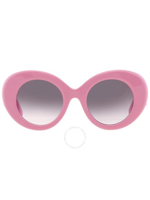 Burberry Burberry Margot Rose Gradient Gray Round Ladies Sunglasses BE4370U 40295M 49