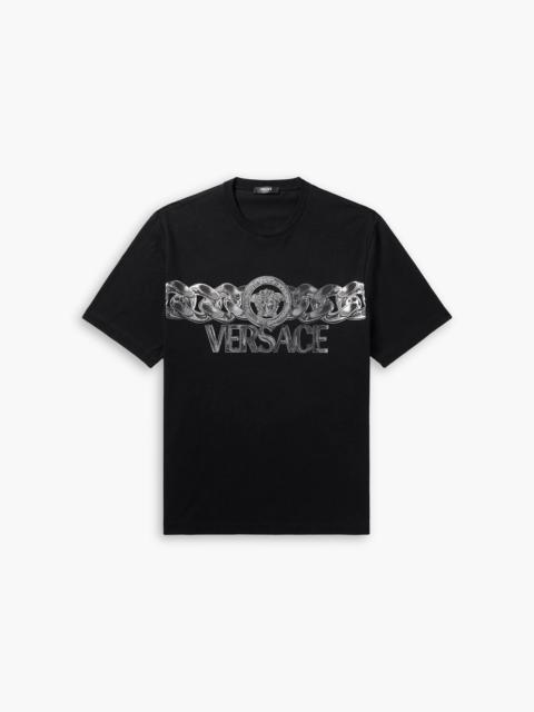 VERSACE Medusa logo-print cotton-jersey T-shirt