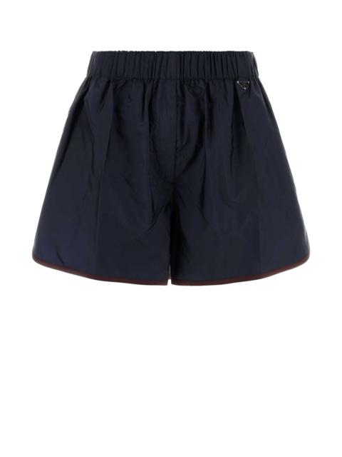 Prada Prada Women Navy Blue Re-Nylon Shorts