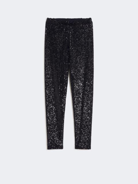 WEEKEND Max Mara Sequinned leggings - BLACK