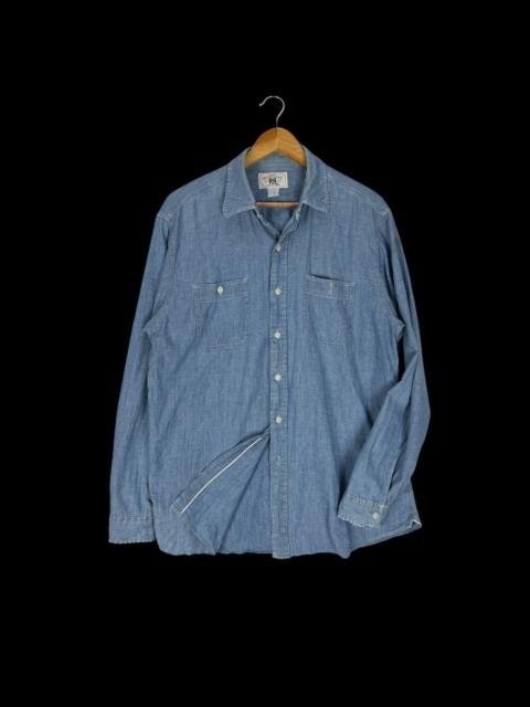 🔥DOUBLE RL CHAMBRAY BUTTON SHIRTS