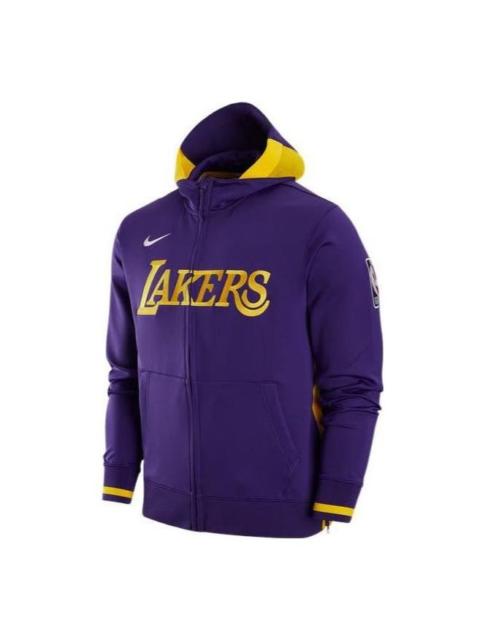 Nike Nike NBA Logo Zipped Hooded Jacket 'Lakers Purple' DR2084-504