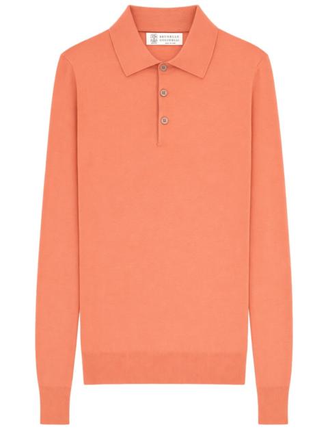 Brunello Cucinelli LIGHTWEIGHT COTTON KNIT POLO SHIRT