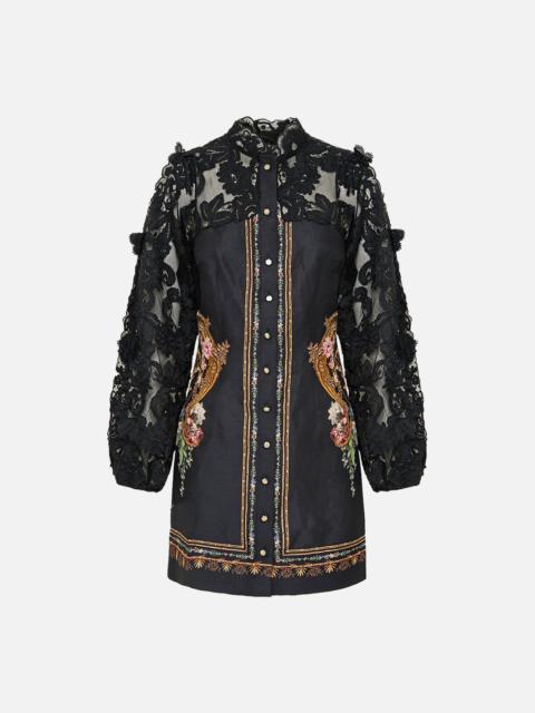 CAMILLA LACE SLEEVE MINI DRESS