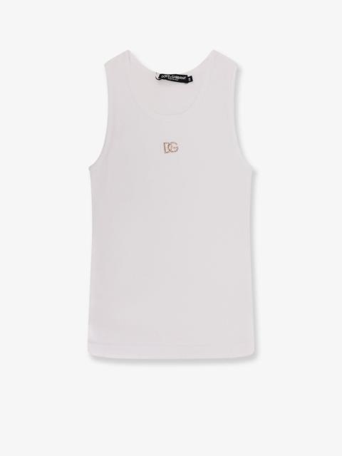 Dolce & Gabbana Dolce & Gabbana Ribbed Cotton Top