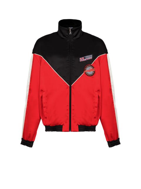 Balmain Satin Balmain Racing jacket in three colours