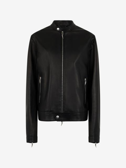 Roberto Cavalli Biker Jacket With Fang Details