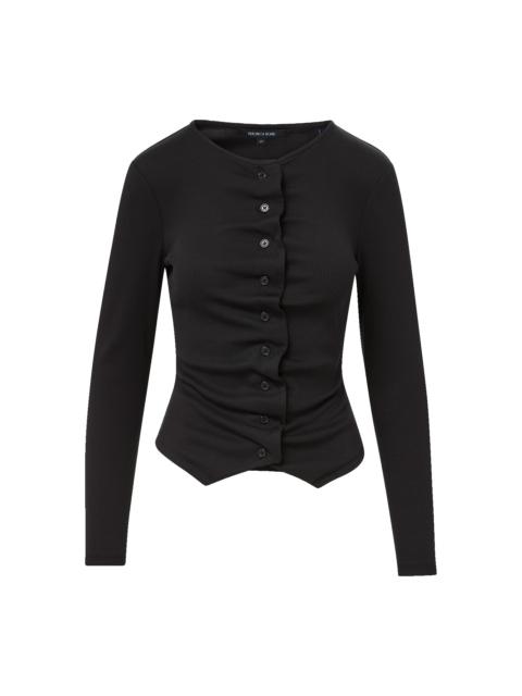 VERONICA BEARD JASMINAH BUTTON-FRONT TOP