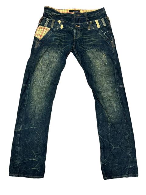 Japanese Brand - DOMINATE HAND CRAFT DOUBLE WAIST STYLE JEANS