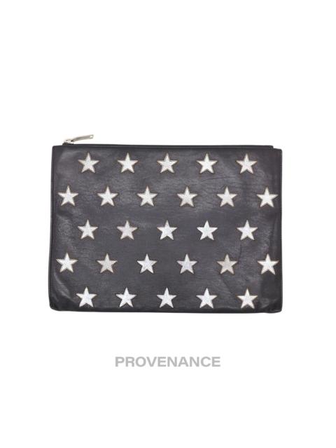 SAINT LAURENT Saint Laurent Paris SLP Stars Zip Pochette Jour - Black