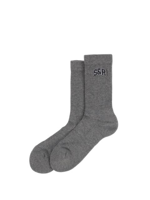 Sporty & Rich S&amp;R IVY SOCKS / HEATHER GRY