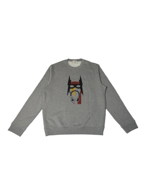 Hermès Hermes Super H Horse Graphic Print Sweatshirts Grey