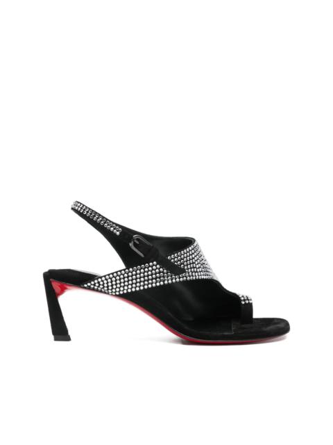 Christian Louboutin 55mm Viva Condora crystal-embellished slingback sandals