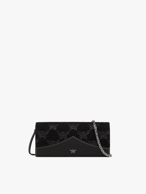 MCM Diamond Clutch in Lauretos Lurex Jacquard