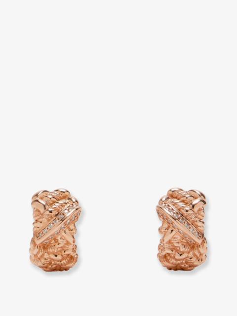 Bottega Veneta Bottega Veneta Brass Earrings With Gold Finishes