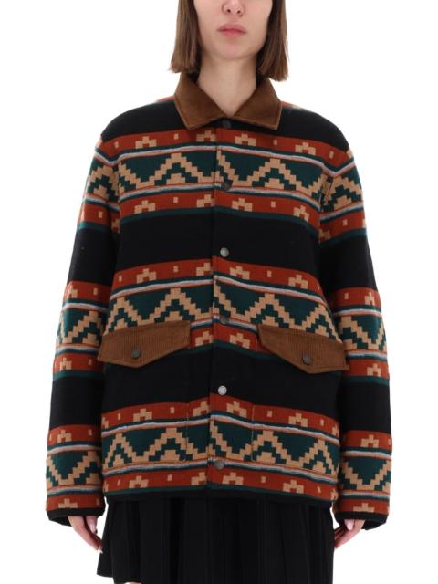 GUEST IN RESIDENCE WOOL AND CASHMERE WESTERN INDUSTRY JACKET