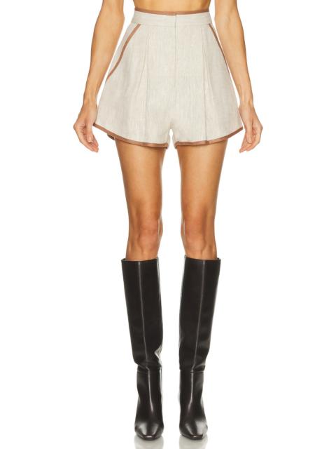 MATTHEW BRUCH Bound Pleated Short