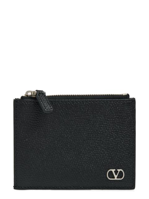 Valentino Valentino VLOGO Coin Purse/Card Case in Black at Nordstrom