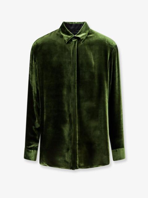 GIORGIO ARMANI Giorgio Armani Men Viscose And Silk Blend Shirt