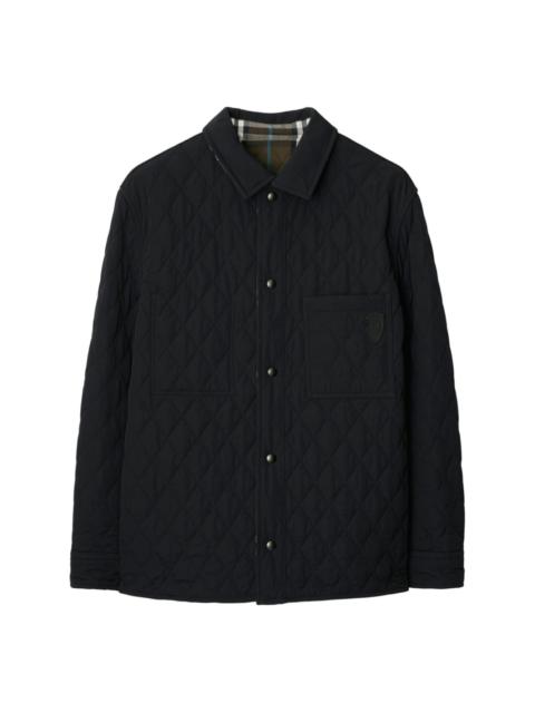 reversible quilted overshirt