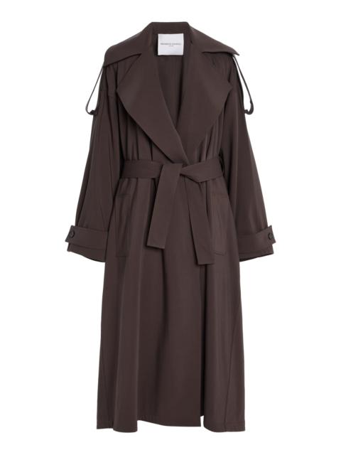 BRANDON MAXWELL The Tillman Cotton-Blend Trench Coat brown