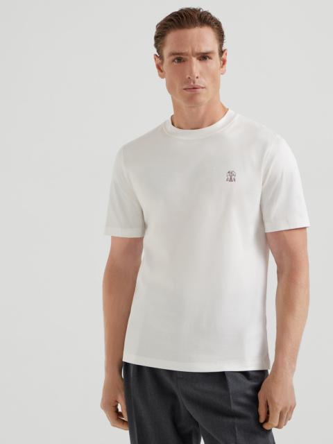 Brunello Cucinelli Cotton jersey crew neck T-shirt with logo